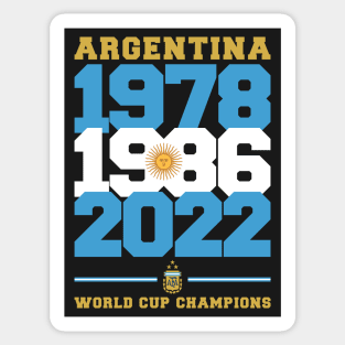 Argentina World Cup Champions Qatar 2022 Sticker